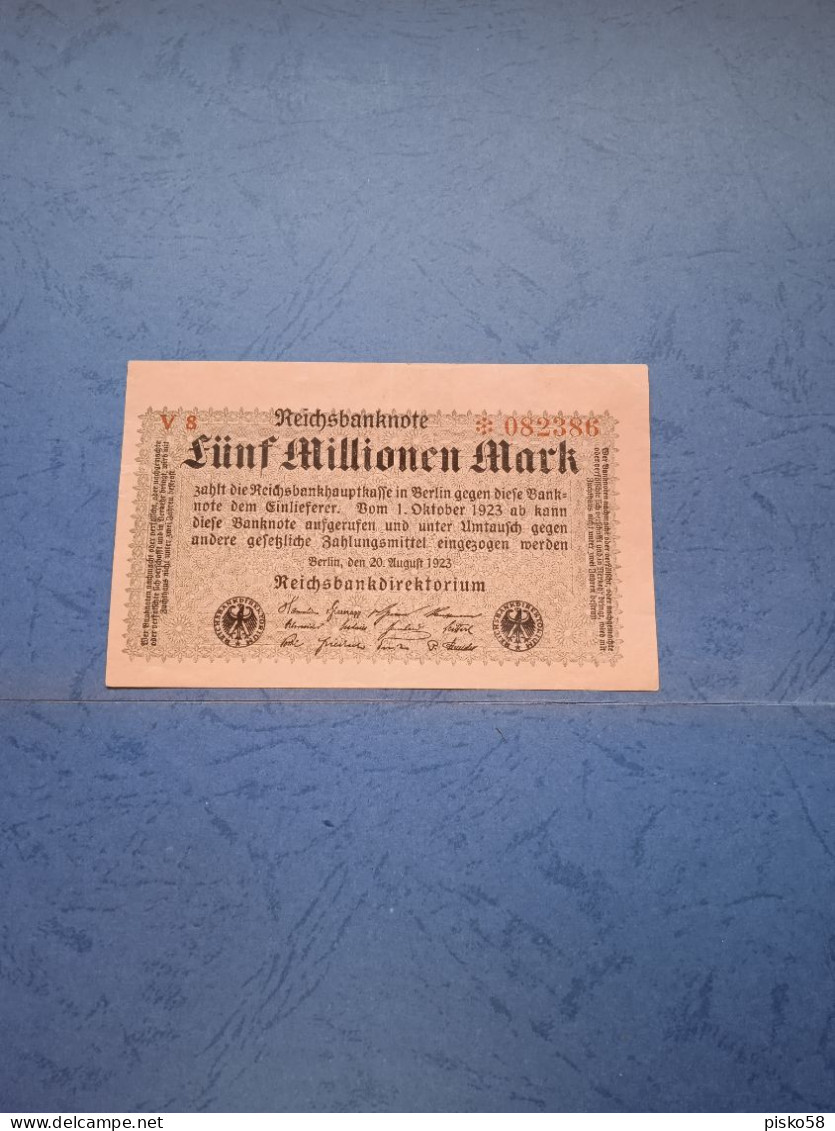 GERMANIA-P105 5000000M 20.8.1923 UNC - 5 Millionen Mark