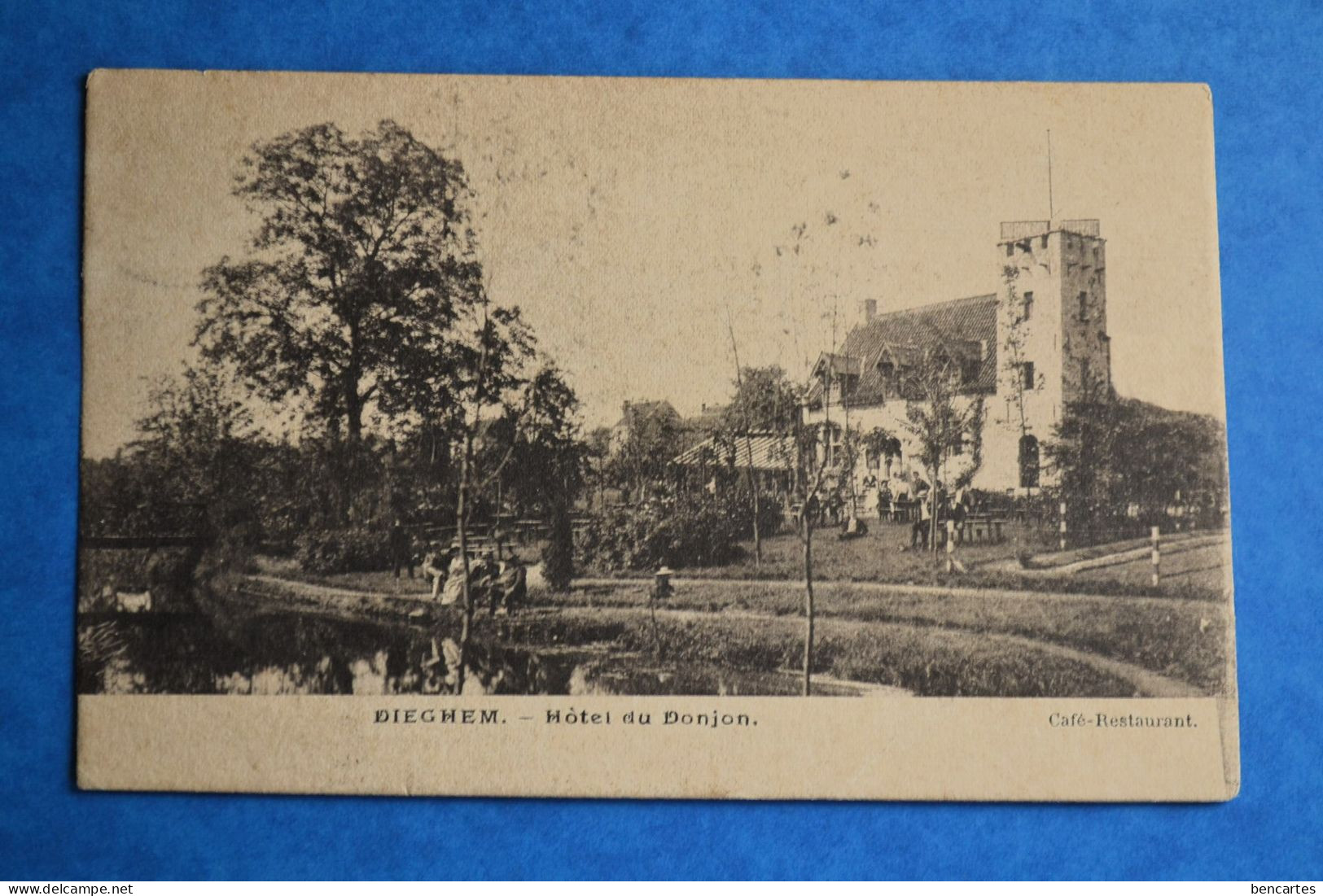 Dieghem 19012: Hôtel De Donjon: Café-restaurant Animée. Rare - Diegem