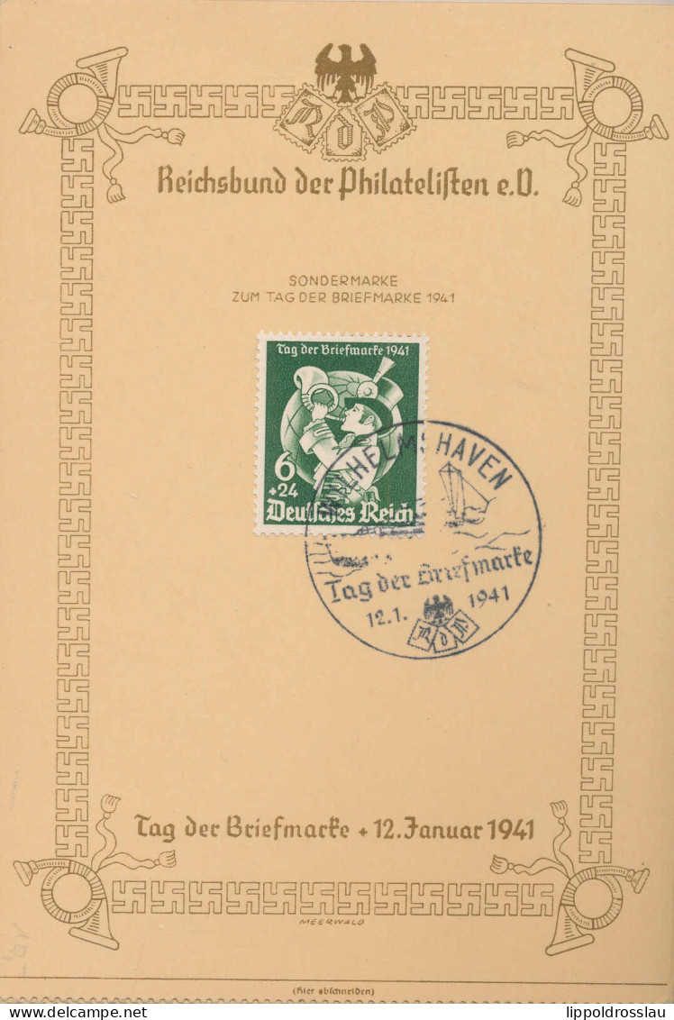 Gest. DR 17 Stck. Schmuckkarte Tag Der Marke 1941 - Other & Unclassified