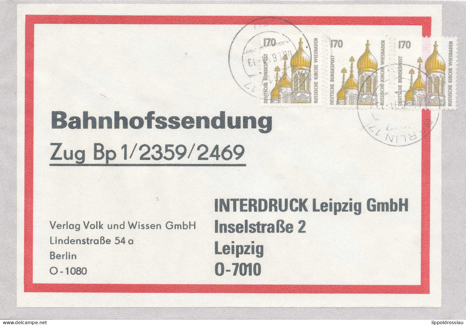 Bahnhofssendung Leipzig 1991 - Sonstige & Ohne Zuordnung