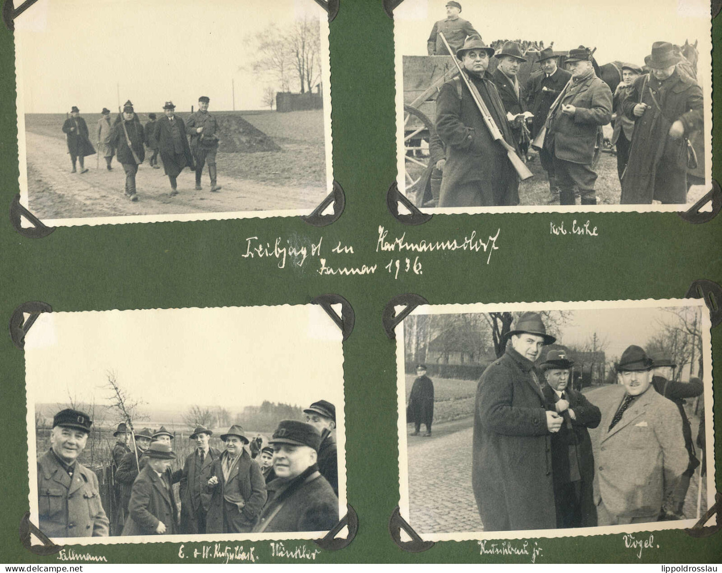 Fotoalbum Mit 192 Fotos Thema Jagd Bei Weimar, Lichtenau, Annaberg, Großwaltersdorf Usw. 30er Jahre, Alles Beschriftet,  - Unclassified