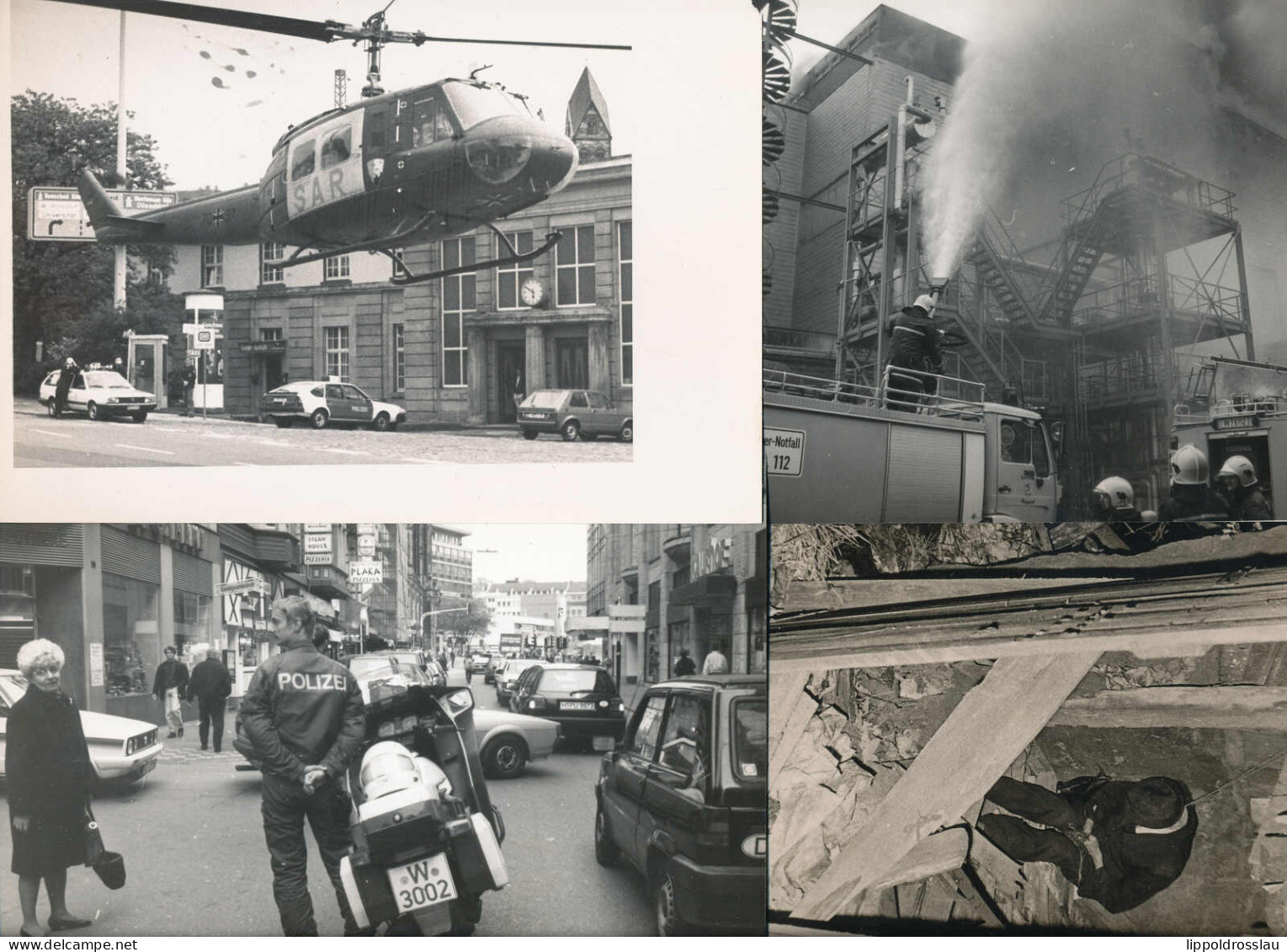Wuppertal, Umfangreiches Foto-Konvolut Dokumentiert Hauptsächlich Verkehrsunfälle, Bergungsarbeiten, Kriminalfälle, Feue - Non Classés