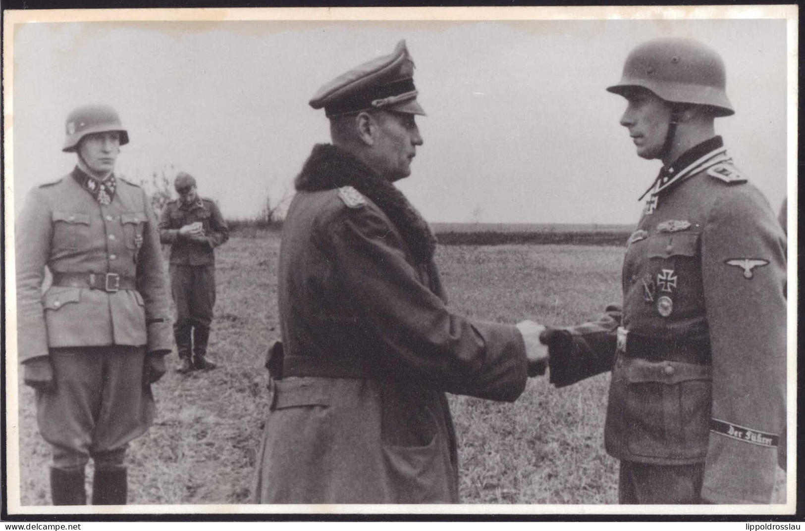 SS-Panzer-Grenadier-Regiment "Der Führer" Gruppenführer Krüger, Silvester Stadler, Josef Leiner In Rußland September 194 - Non Classés