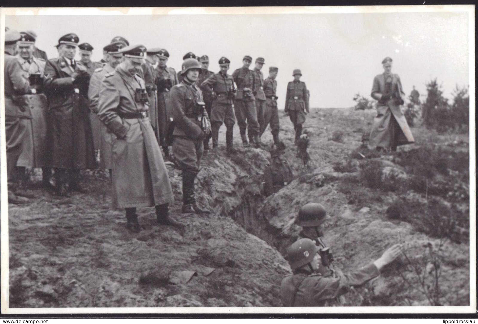 SS-Panzer-Grenadier-Regiment "Der Führer" RF-SS Besucht Regiment Neuhammer 1943 Orig. Foto In AK-Größe - Non Classés