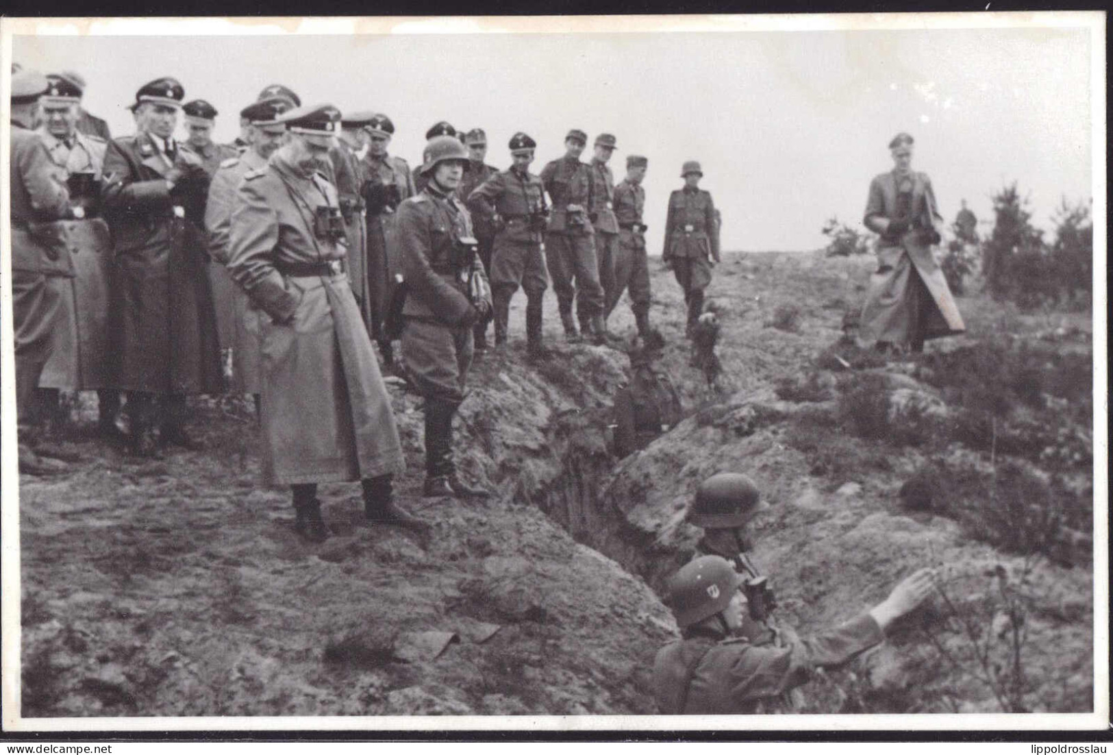 SS-Panzer-Grenadier-Regiment "Der Führer" RF-SS Besucht Regiment Neuhammer 1943 Orig. Foto In AK-Größe - Zonder Classificatie