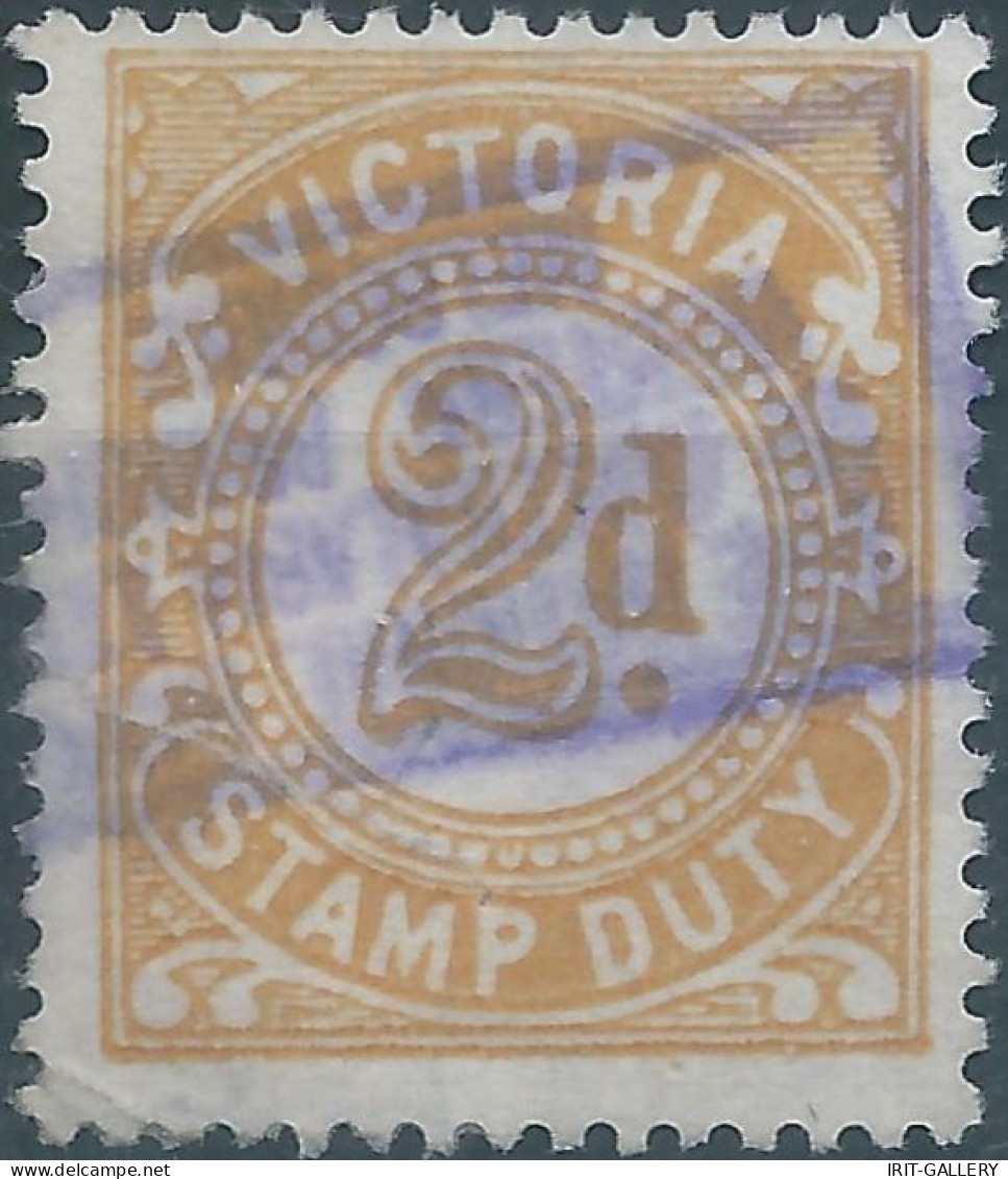 AUSTRALIA - VICTORIA , Stamp Duty , Revenue Tax Fiscal ,2d - Postage Due - Used - Other & Unclassified