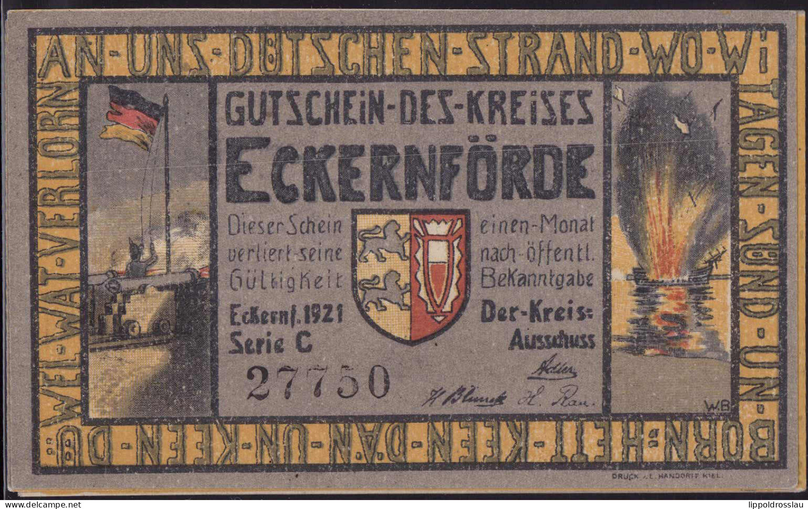 Eckernförde, Serie Von 3 Stck. Notgeld - Other & Unclassified