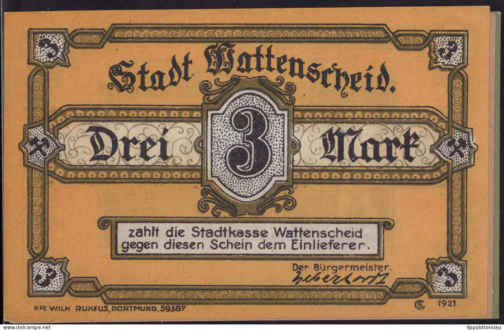 Wattenscheid, Serie Von 3 Stck. Notgeld - Other & Unclassified