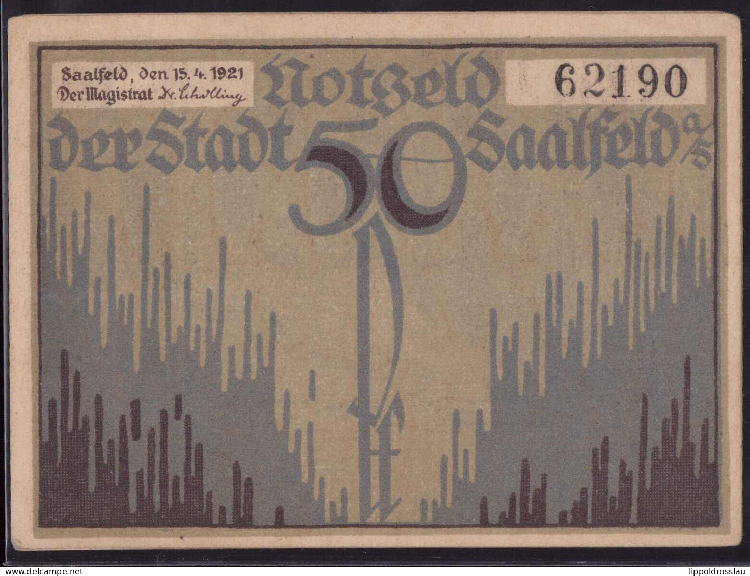 Saalfeld, Serie Von 3 Stck. Notgeld - Other & Unclassified