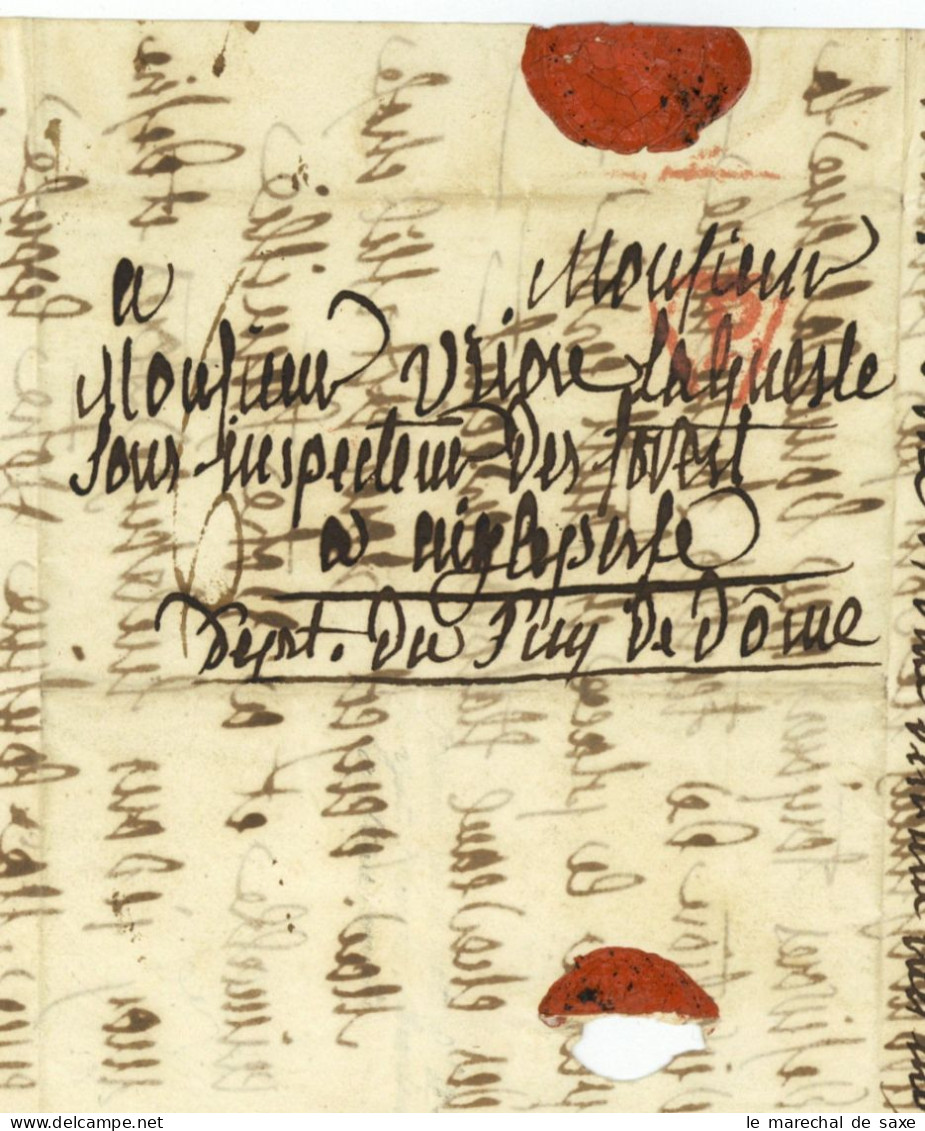 LCA De Beaufranchet D'Ayat (1757-1812) Fils D'une Maitresse Du Roi Louis XV Autographe General Francais - Personajes Historicos