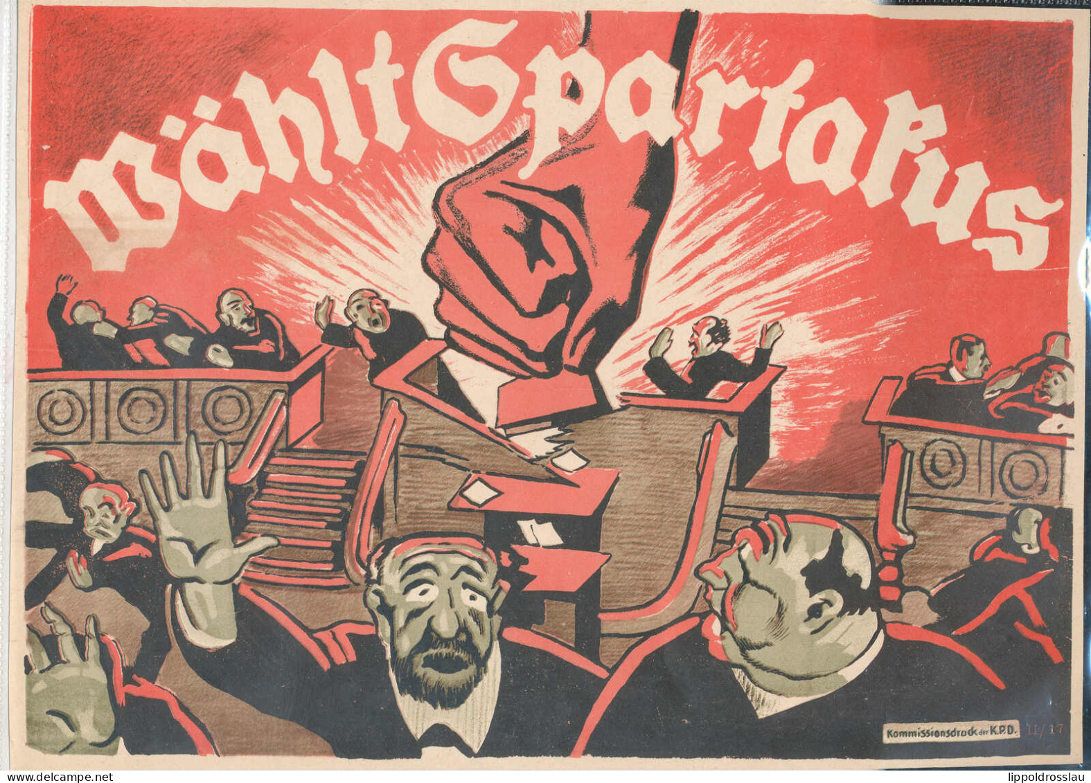 Wahlplakat Der KPD Reichstagswahl 6.6.1920 A4 - Affiches