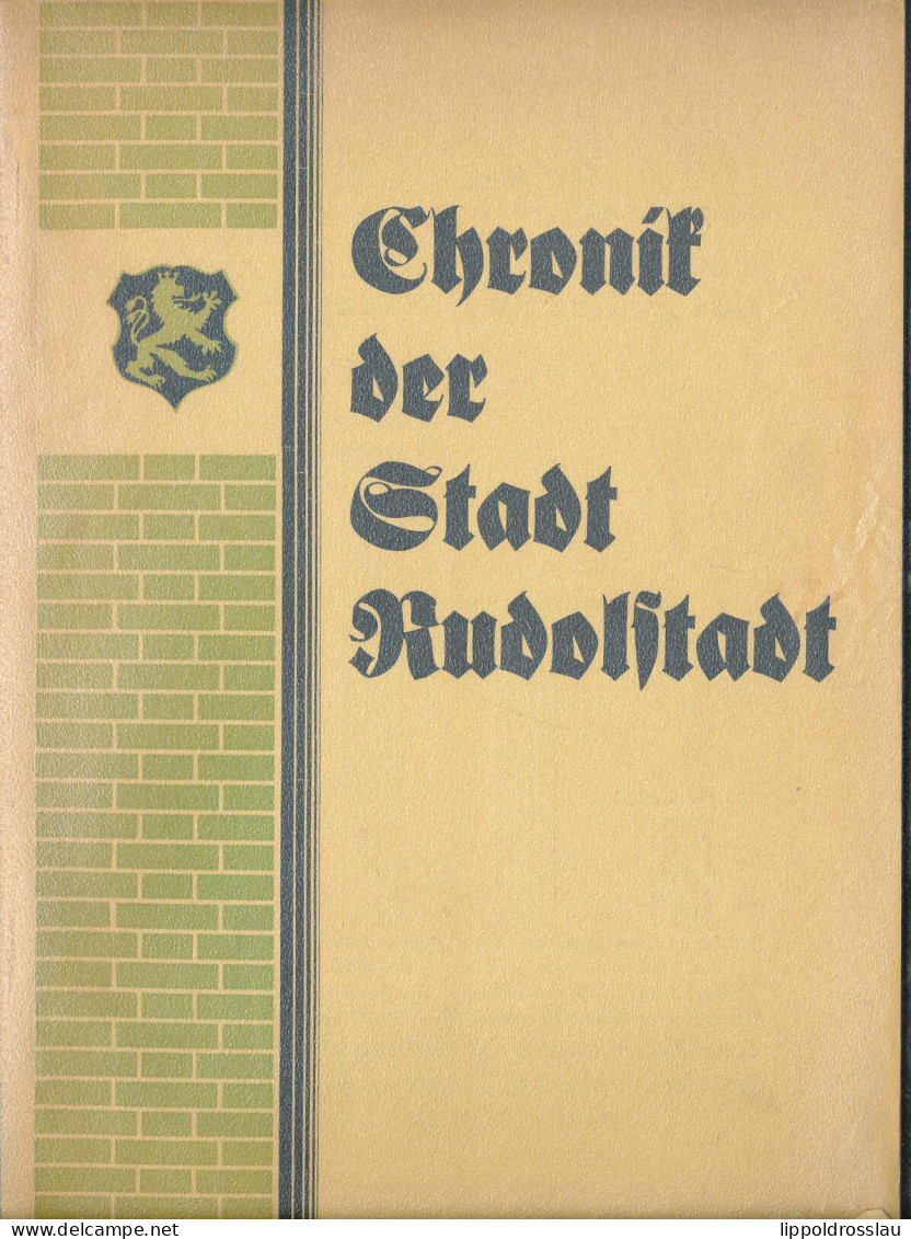 Chronik Der Stadt Rudolstadt, Oberlehrer Louis Pfeifer 1929, 48 Seiten + Bildanhang - Otros & Sin Clasificación