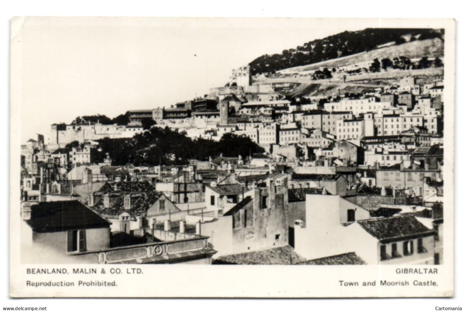 Gibraltar - Town And Moorish Castle - Gibraltar