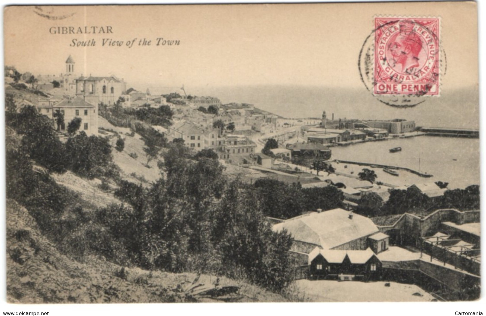 Gibraltar - South View Of The Town - Gibraltar