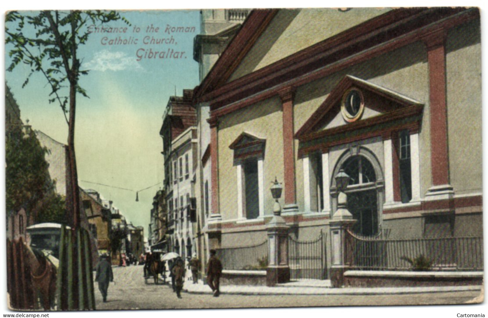 Gibraltar - Entrance To The Roman Catholic Church - Gibraltar