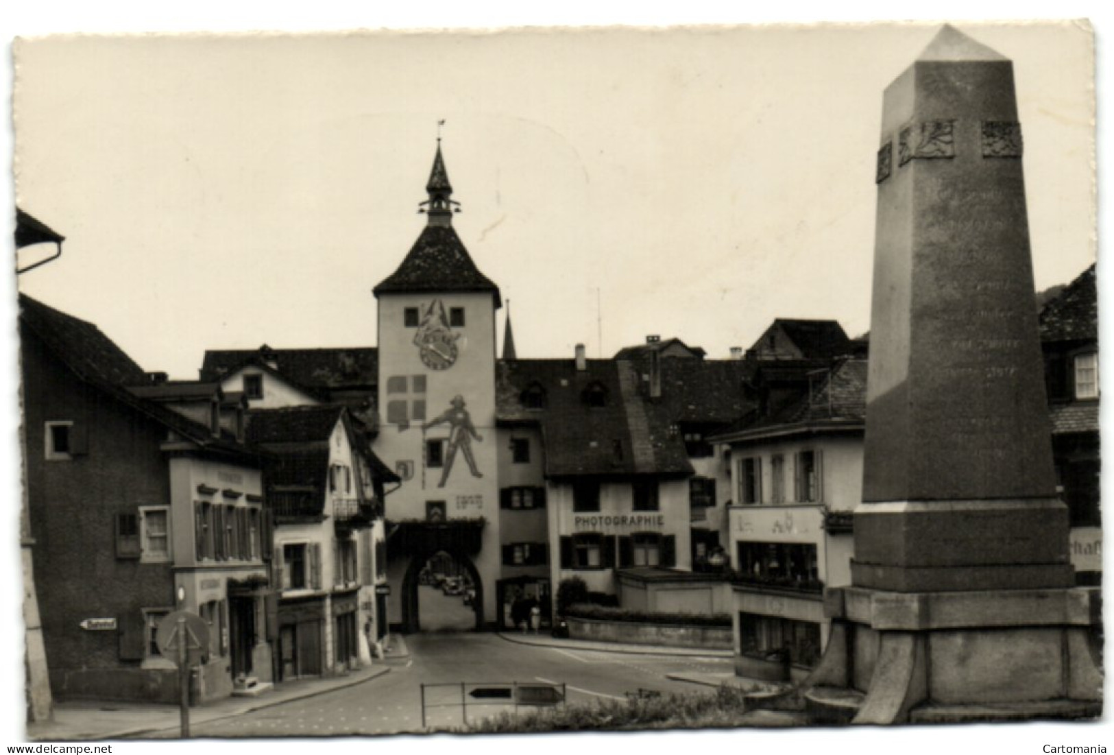 Liestal - Bauerndenkmal Mit Ober Tor - Liestal