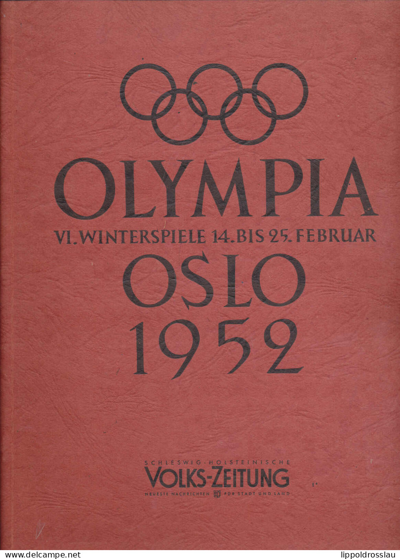 Olympiade 1952 Oslo, Zeitungsverlage, Kplt. Erh. I - Autres & Non Classés