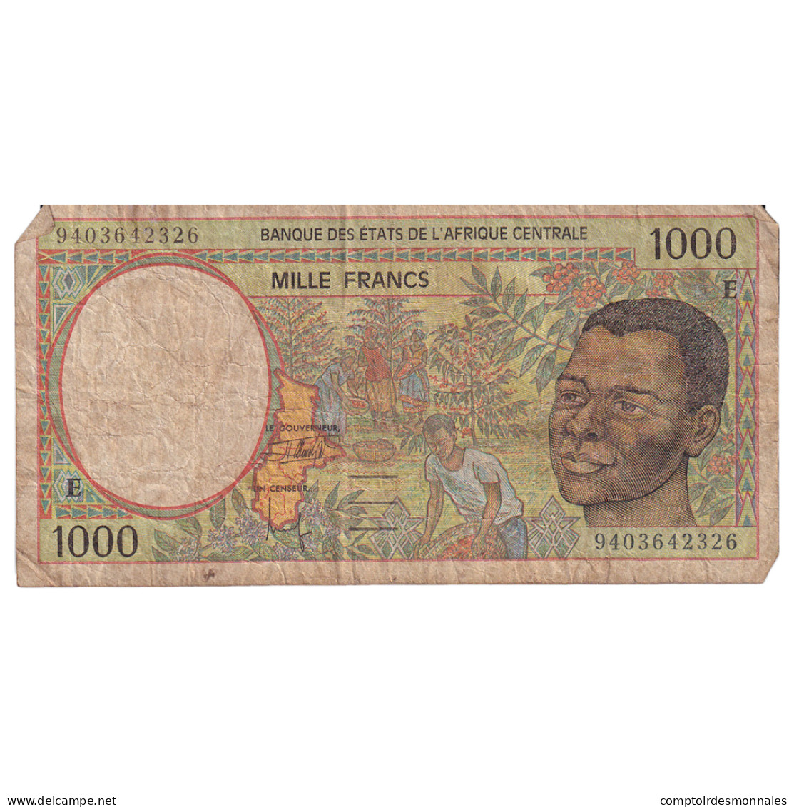 Billet, États De L'Afrique Centrale, 1000 Francs, 1995, KM:402Lc, TB - États D'Afrique Centrale