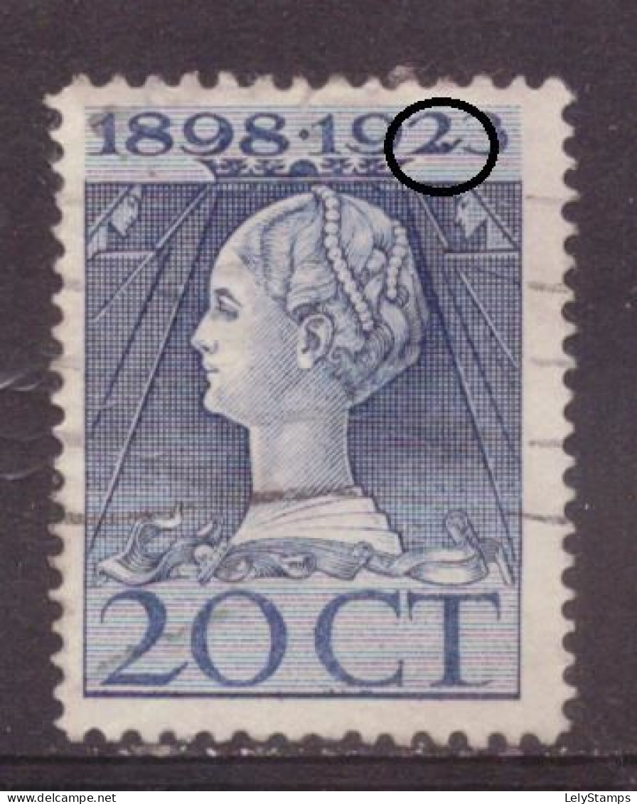 Nederland / Niederlande / Pays Bas NVPH 125 PM1 Plaatfout Plate Error Used (1923) - Abarten Und Kuriositäten