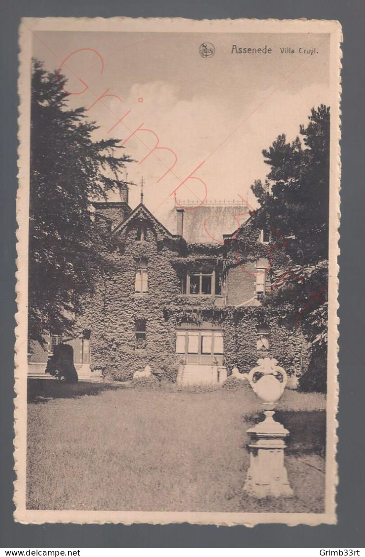 Assenede - Villa Cruyl - Postkaart - Assenede