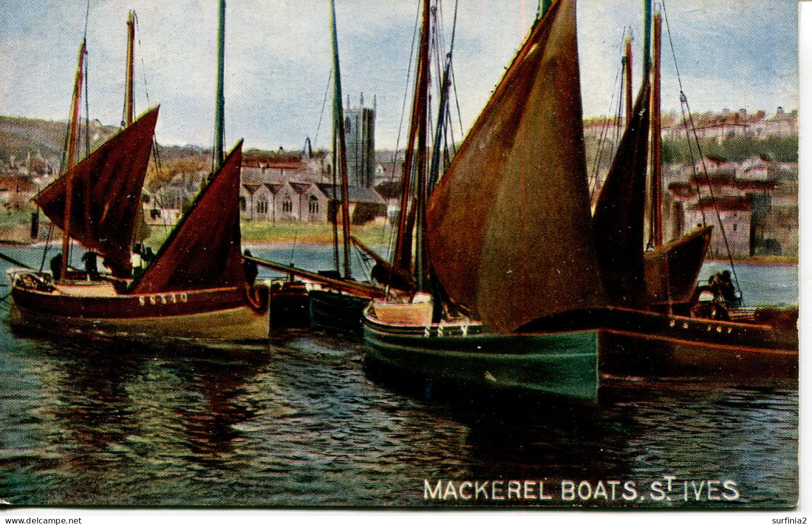 MISCELLANEOUS ART - HILDESHEIMER  5293 - MACKEREL BOATS, ST IVES  Art511 - St.Ives