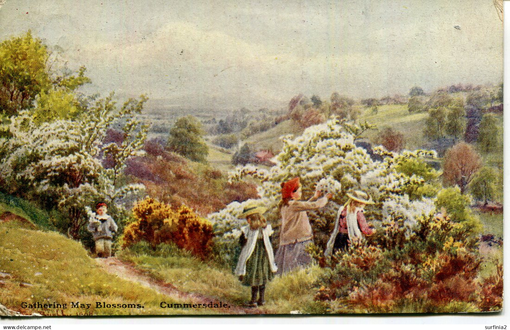 MISCELLANEOUS ART - CUMMERDALE - GATHERING MAY BLOSSOMS Art534 - Carlisle