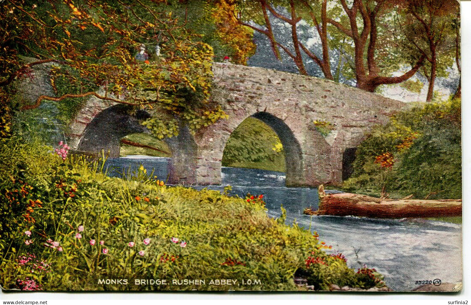 MISCELLANEOUS ART - MONKS BRIDGE, RUSHEN ABBEY IOM Art623 - Isle Of Man