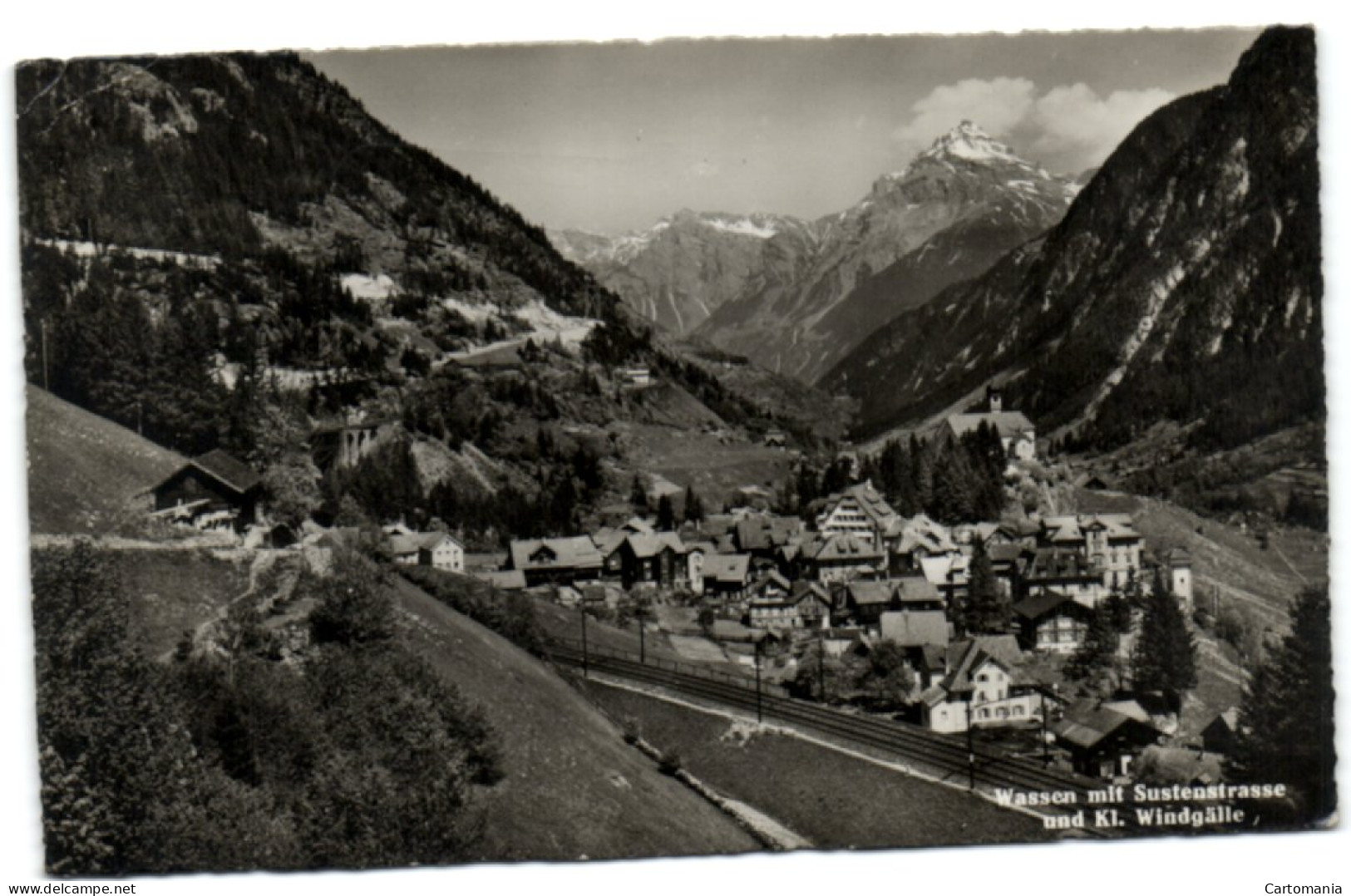 Wassen Mit Sustenstrasse Und Kl. Windgälle - Wassen