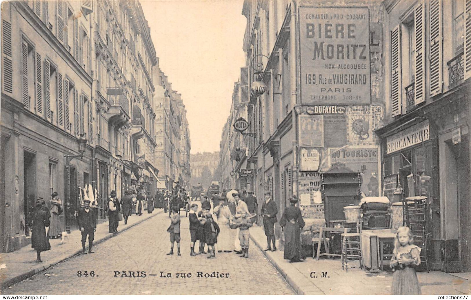 PARIS-75009- LA RUE ROCIER - Arrondissement: 09