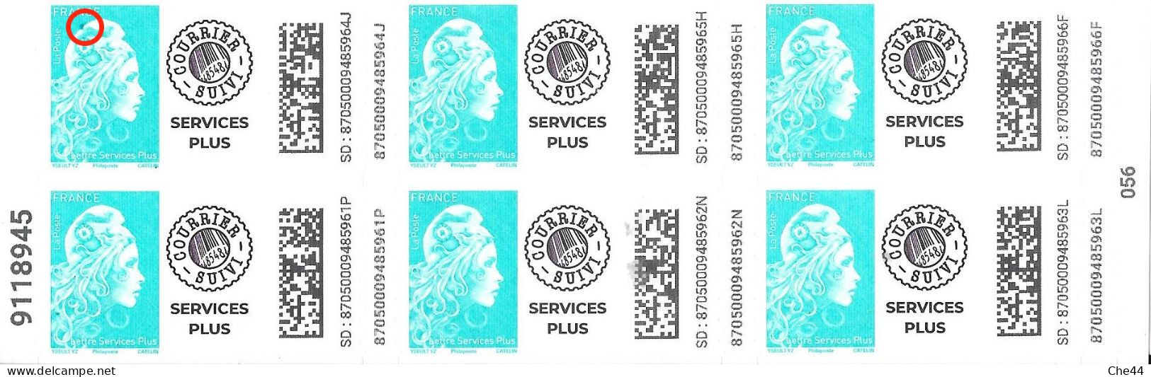 Variété : Carnet De 6 Timbres Marianne L'engagée D'Yseult : Lettre Services Plus : N° à Venir Chez YT. - Nuevos