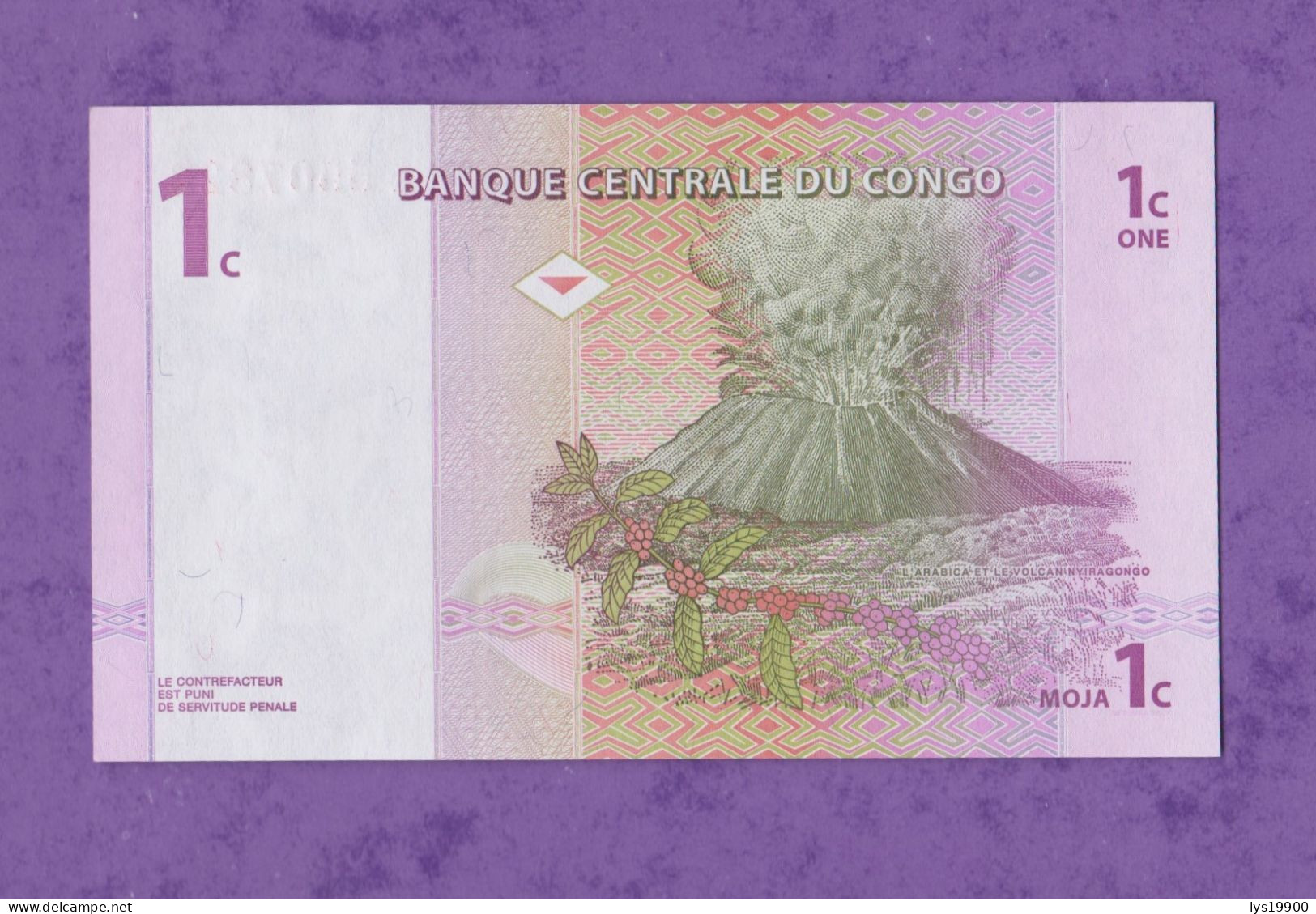 1 Centime 1997 Congo Neuf, Unc - Surinam