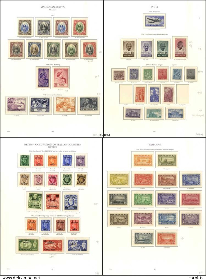 KING GEORGE VI Collection Of M Or UM Nicely Presented In The New Six Volume KGVI Printed Hingeless Albums, With Ranges O - Other & Unclassified