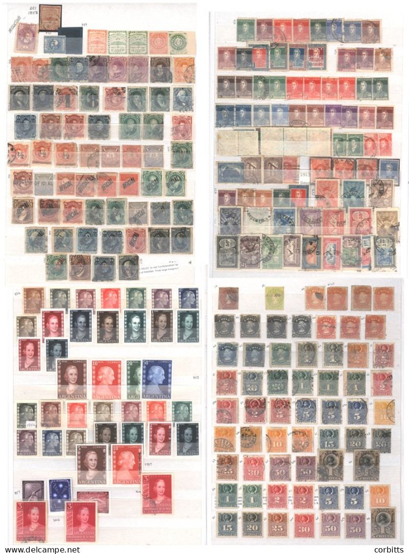 SOUTH & CENTRAL AMERICA Large Collection (all Periods To 1960) Incl. Argentina With 1858 5c (SG.1, Three Margins), Bueno - Other & Unclassified