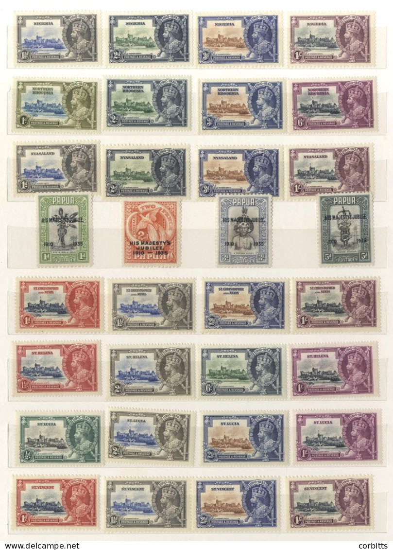 1935 Silver Jubilee Complete Set, With Egypt, M Good To Fine. (250) Cat. £1700 - Other & Unclassified