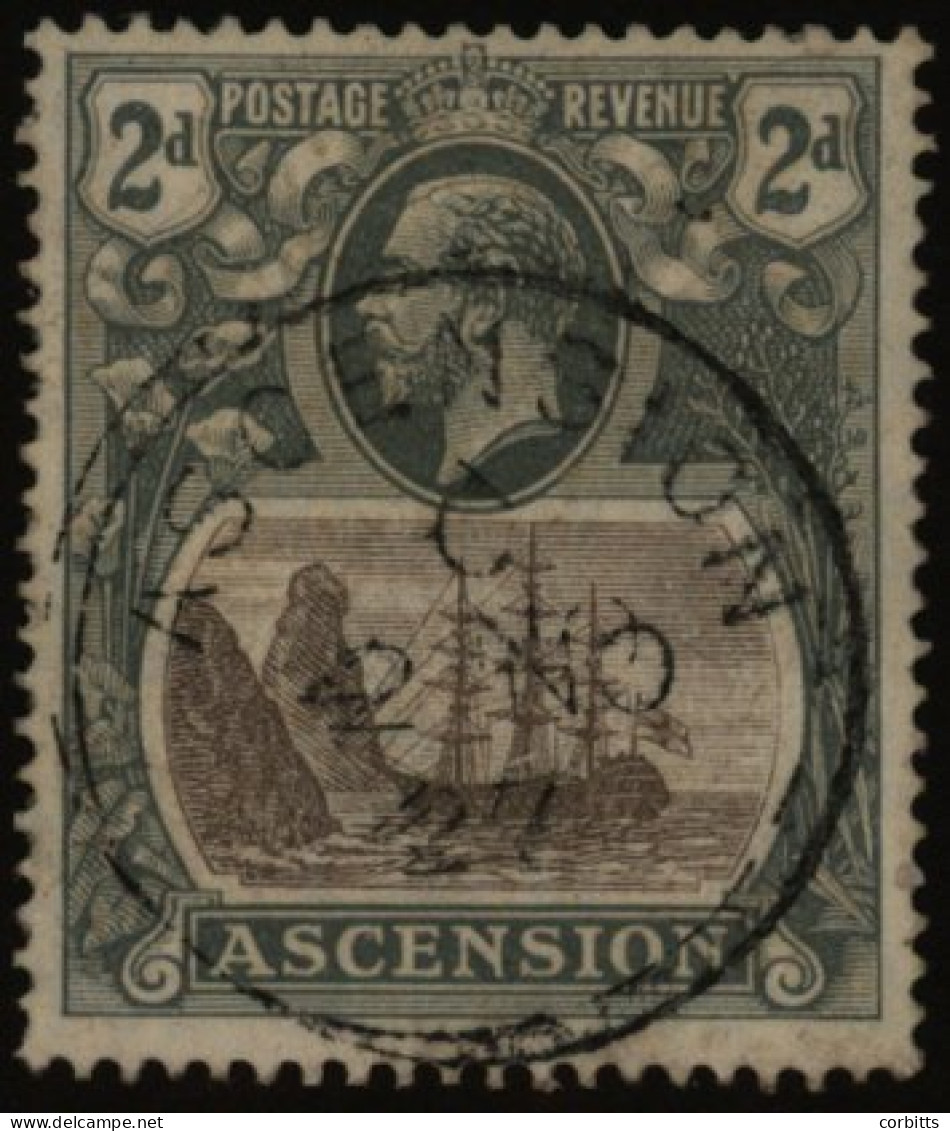 1924-33 2d Grey Black & Grey, Showing The 'broken Mainmast' Variety, VFU, SG.13a. (1) Cat. £300 - Other & Unclassified
