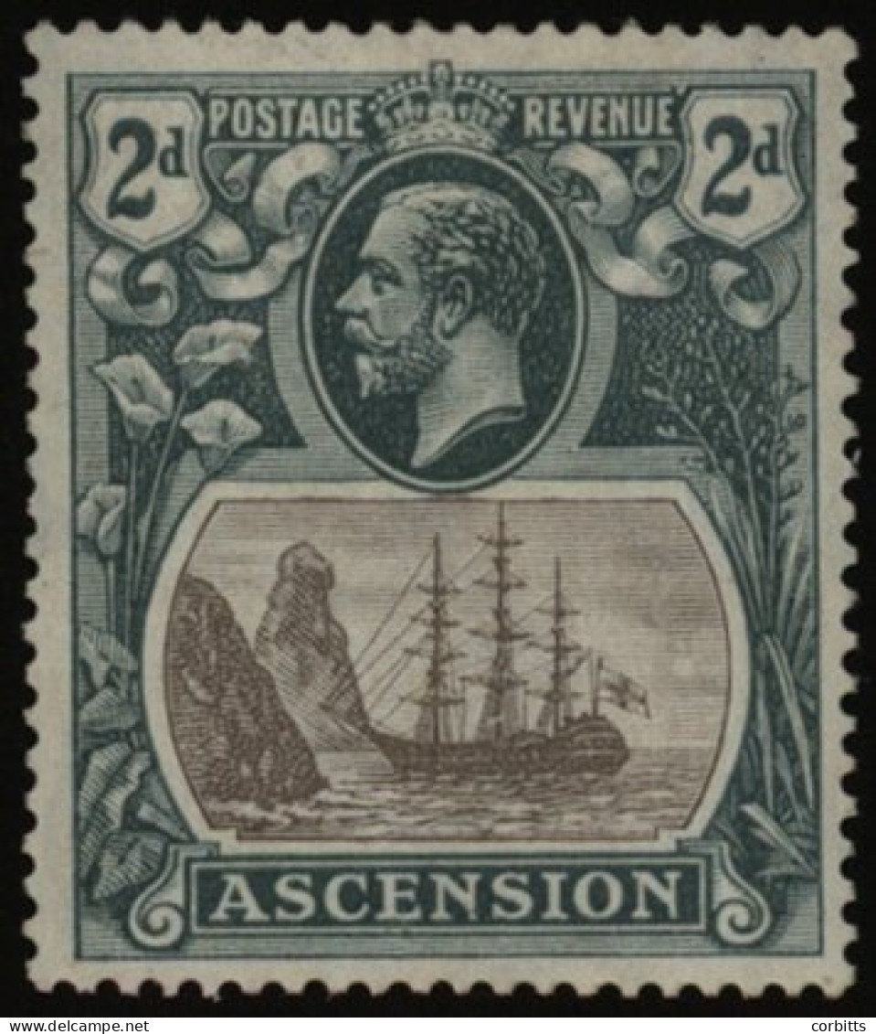 1924-33 MSCA 2d Grey-black & Grey, M (minor Imperfections), Showing The 'broken Mainmast' Variety, SG.13a. (1) Cat. £275 - Andere & Zonder Classificatie