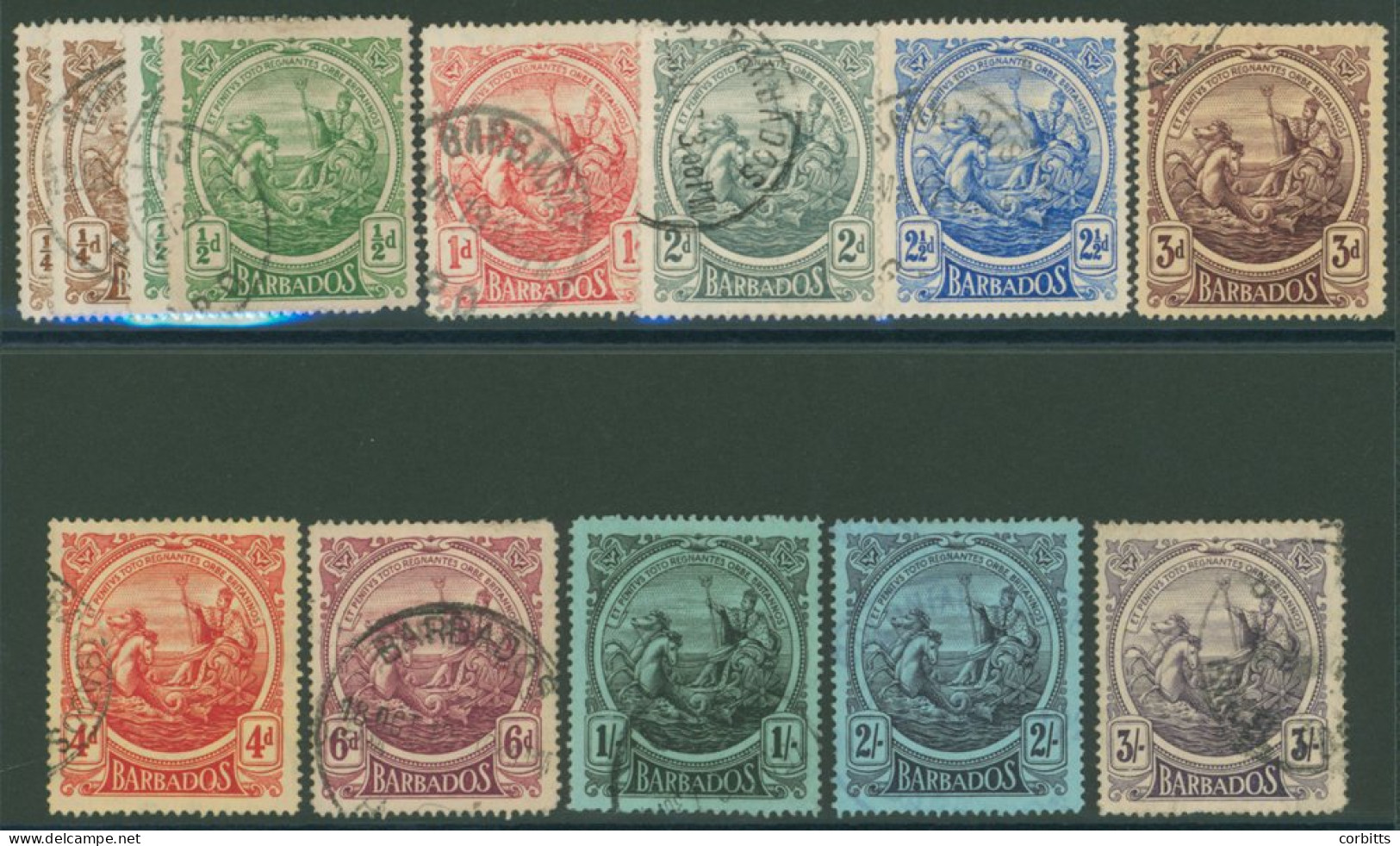 1916-19 MCCA Set, Good To VFU, SG.181/191. (13) Cat. £250+ - Sonstige & Ohne Zuordnung