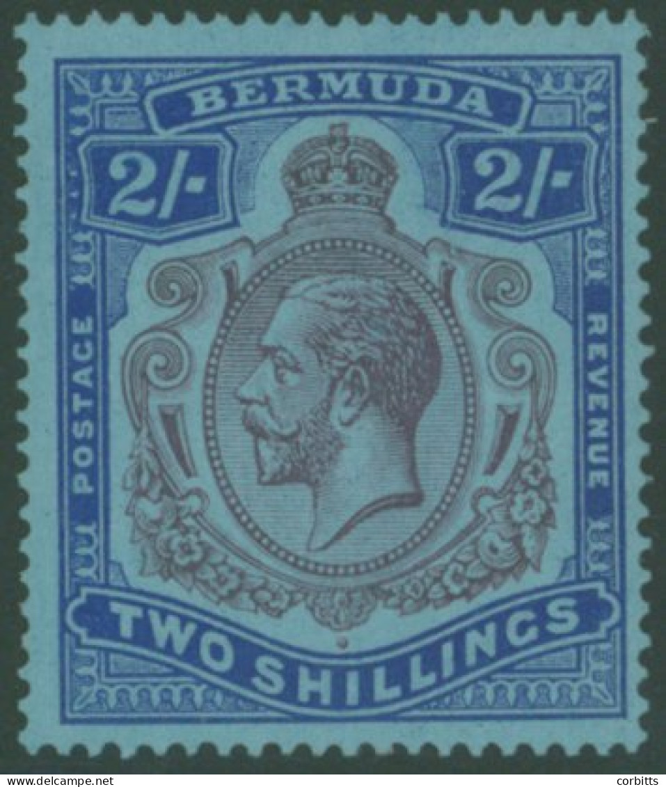 1924-32 MSCA 2s Purple & Bright Blue On Pale Blue Showing The 'broken Crown & Scroll' Variety, M, SG.88b. (1) Cat. £250 - Other & Unclassified