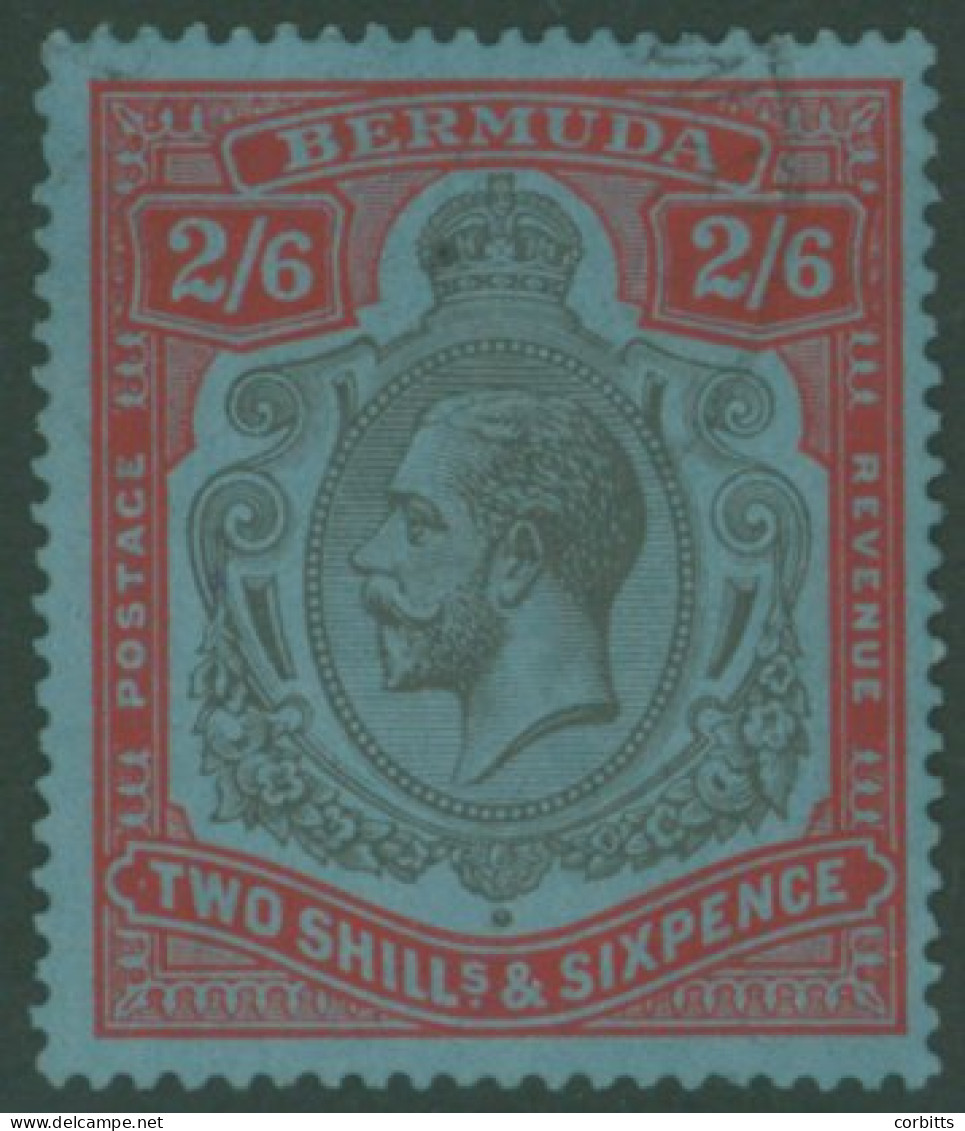 1924-32 MSCA 10s Green & Red On Pale Emerald Showing The' Broken Crown & Scroll' Variety, M (centred Low To Right), SG.9 - Andere & Zonder Classificatie