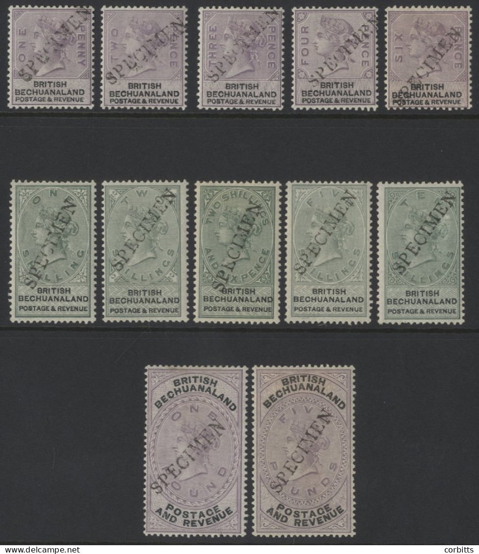 1888 Set 1d To £5, Optd SPECIMEN, Diagonally Fine O.g, SG.10s/21s, Rarely Offered Set, Cat. £1000 (12) - Autres & Non Classés