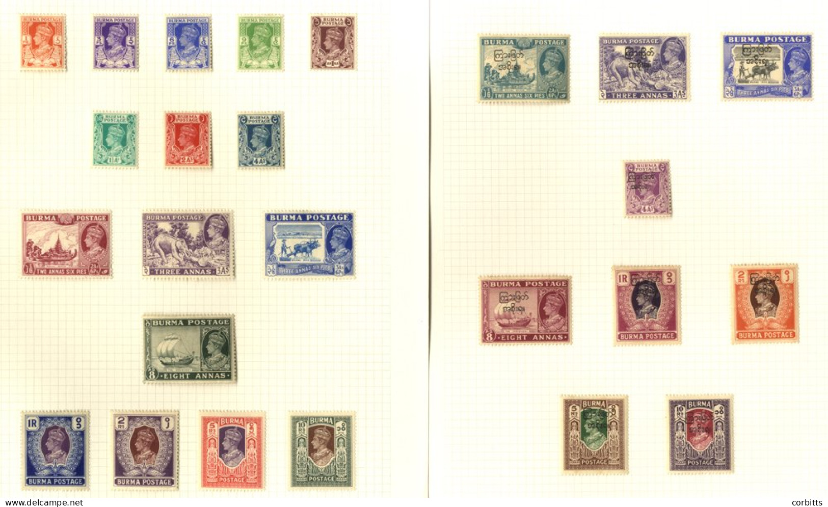 1938-47 M Collection On Leaves Incl. 1938 Set, 1945 Optd Set, 1946 Set & 1947 Set. (67) Cat. £378 - Autres & Non Classés