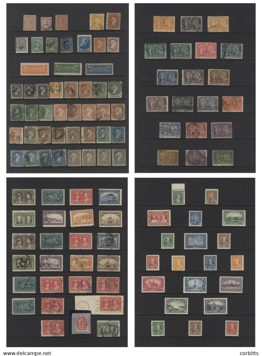 1852-1951 (a Few Later) M & U Collection On Hagner Leaves, Incl. 1852-57 ½d Unused & U, 1859 10c, 12½c (2), 17c, Ranges  - Other & Unclassified