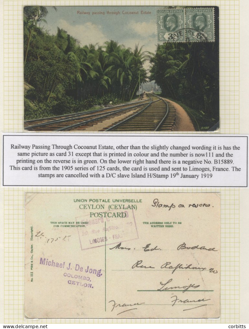 Railway PPC's: Collection, Written Up On Display Leaves, Incl. Trains, Stations, Track & Lines, Produced By Locomotive P - Sonstige & Ohne Zuordnung