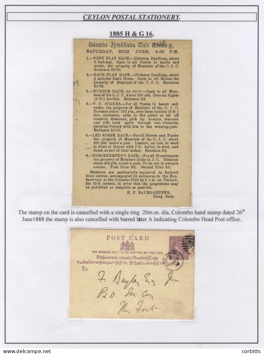 Postal Stationery 1872-1904 (mainly QV) Unused & U Collection Of Post & Reply Cards, Incl. 1890 3c On 10c Unused, Two Ca - Autres & Non Classés