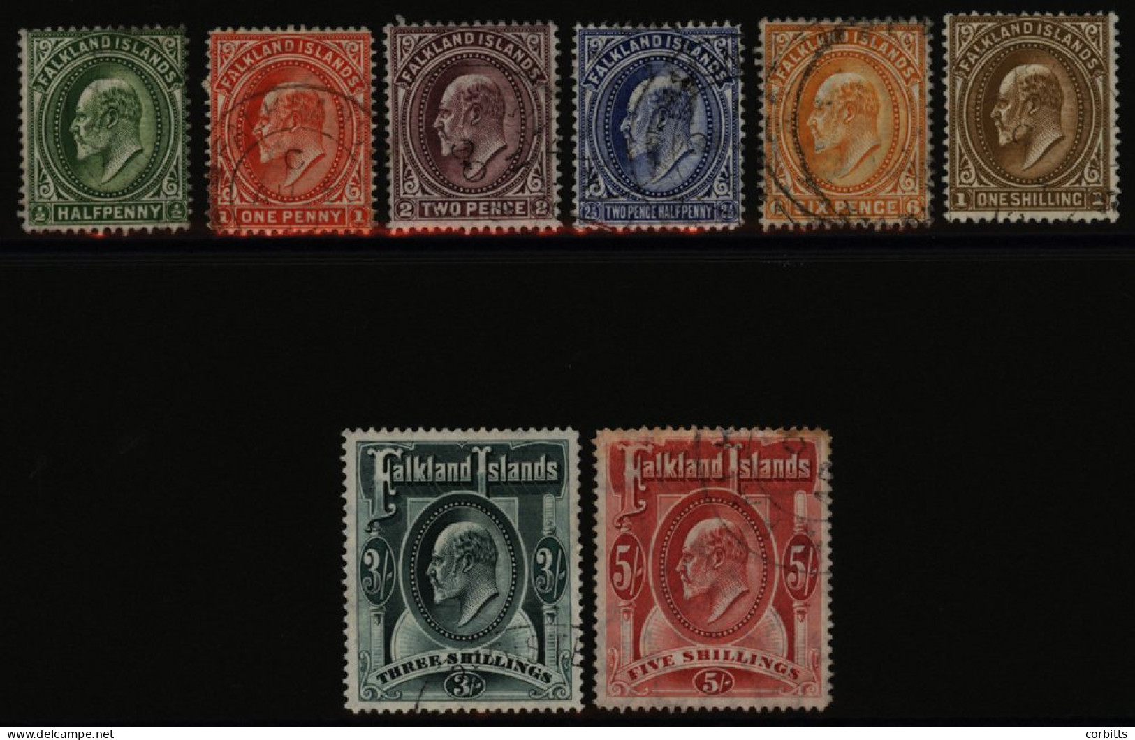 1904 MCCA Set, Good To FU (5s Some Tones At Top), SG.43/50, Cat. £400 (8) - Autres & Non Classés