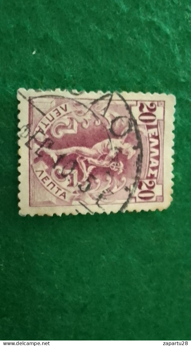 YUNANİSTAN-1900-02   20L      MERÜR   .USED - Gebruikt