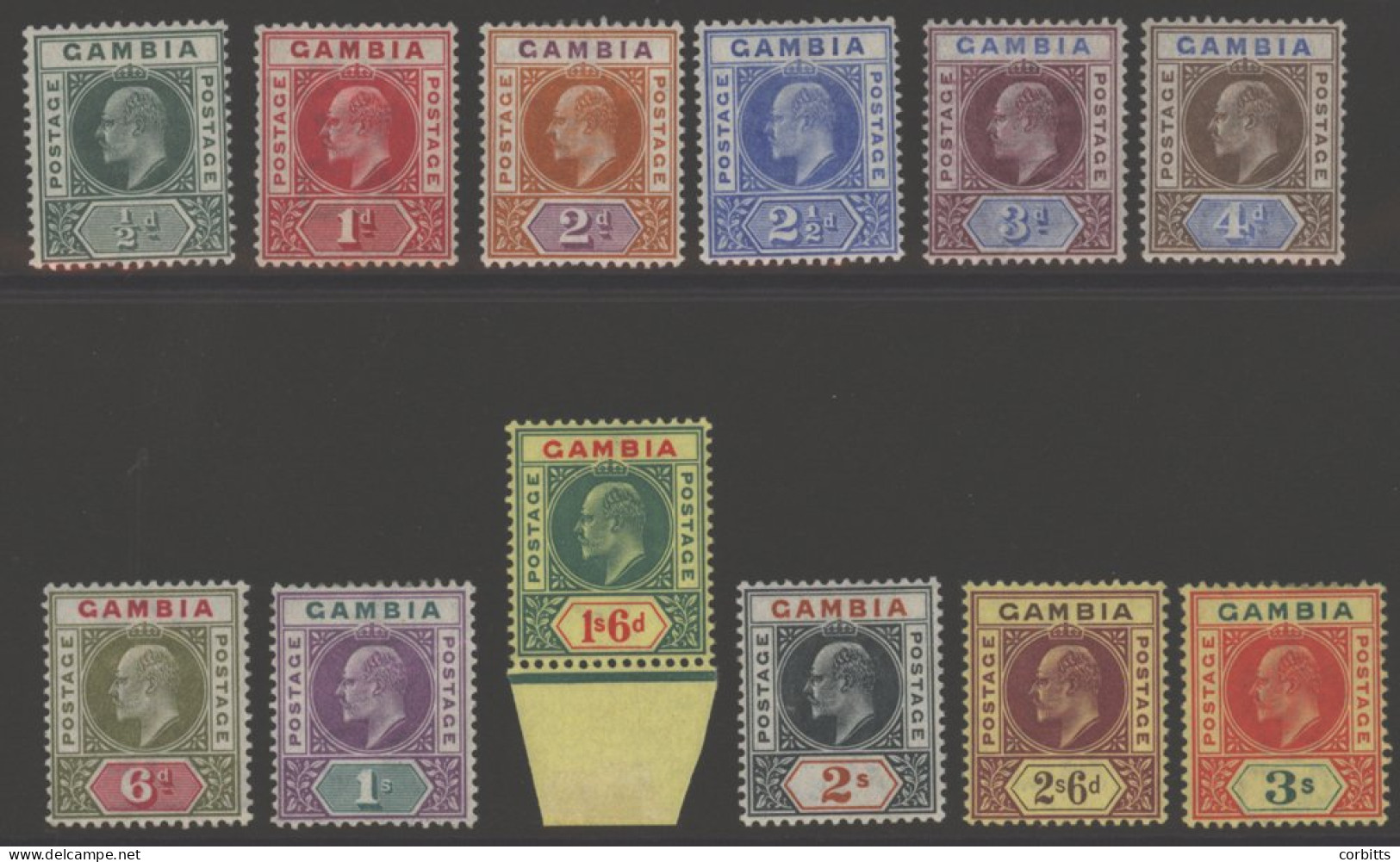 1902-05 CCA Set, Fine M, SG.45/65, Cat. £250 (12) - Altri & Non Classificati