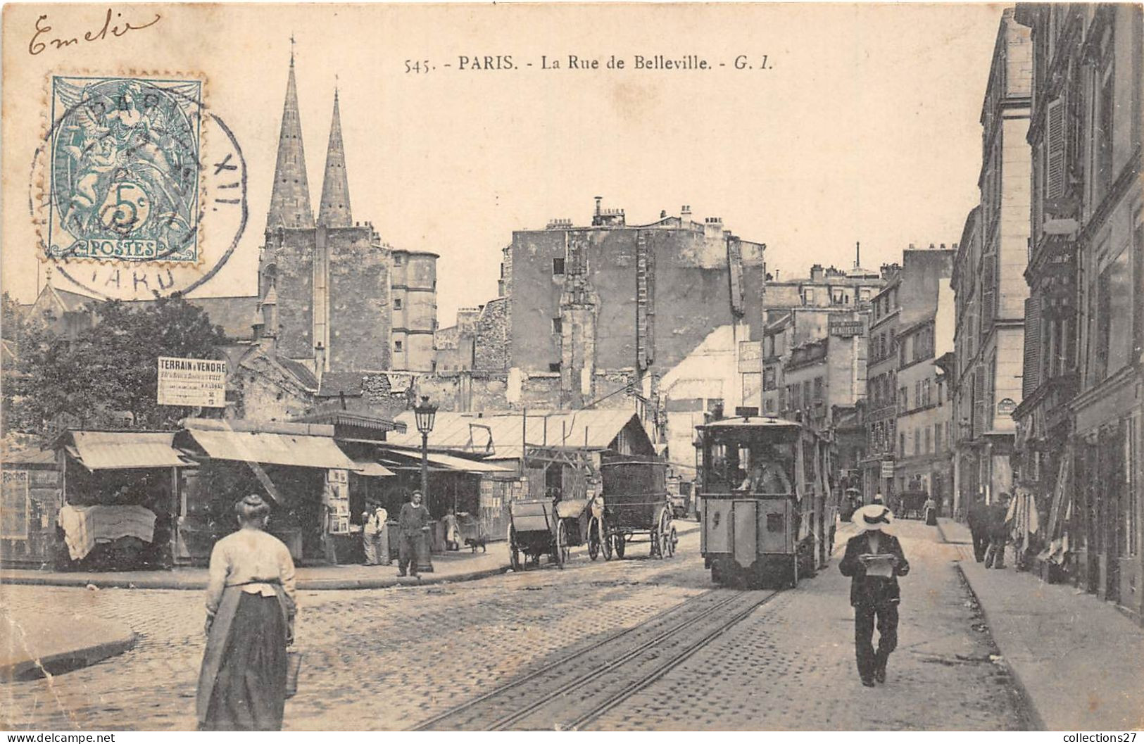 PARIS-75019- LA RUE DE BELLEVILLE - Arrondissement: 19