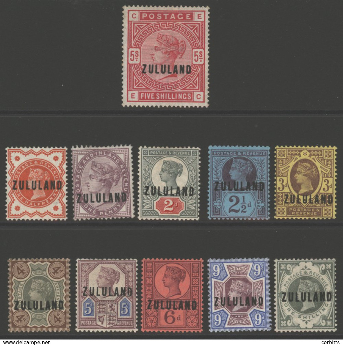 1888-93 QV Jubilee Optd Set, Complete M, SG.1/11, Cat. £1100 (11) - Autres & Non Classés