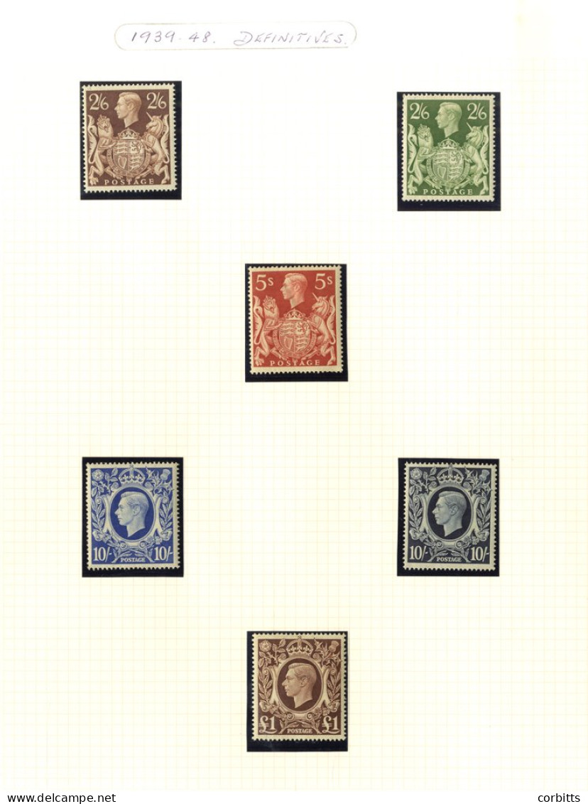 1912-69 COLLECTION M & U In An Exeter Album, 1912 Royal Cypher Set FU, 1924/25 Wembleys M, 1924 Wembley FU, 1924 & 1934  - Andere & Zonder Classificatie